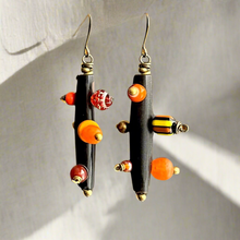 Load image into Gallery viewer, Bantu Knot Earrings (Citrus/ Medium)
