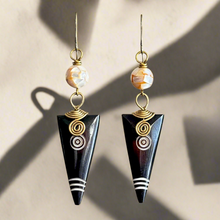 Load image into Gallery viewer, Horn & Halo Earrings