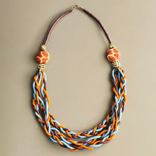 Load image into Gallery viewer, Braided Sunset Infinity Necklace