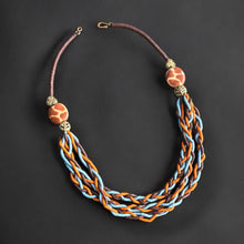 Load image into Gallery viewer, Braided Sunset Infinity Necklace