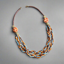 Load image into Gallery viewer, Braided Sunset Infinity Necklace