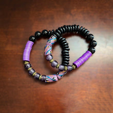 Load image into Gallery viewer, Autumn Royals Purple African Bracelet