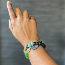 Load image into Gallery viewer, Candy String: Double Wrap Green African Bracelet