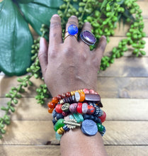 Load image into Gallery viewer, Candy String: Double Wrap Red and Black African Bracelet