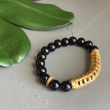Load image into Gallery viewer, Black is Gold Bracelet