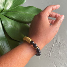 Load image into Gallery viewer, Black is Gold Bracelet