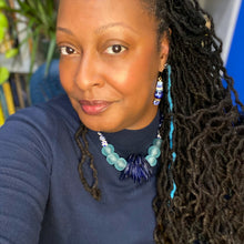 Load image into Gallery viewer, Coco Blue Statement Necklace