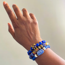 Load image into Gallery viewer, Birthday Blue Bracelet Trio