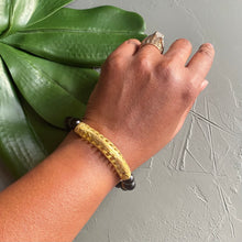 Load image into Gallery viewer, Black is Gold Bracelet
