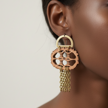 Load image into Gallery viewer, Black Oak Dangle Earrings