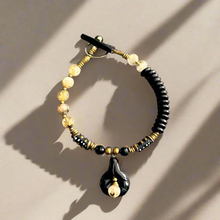 Load image into Gallery viewer, Black Peace Bracelet for One