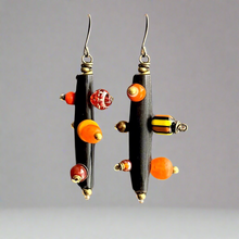Load image into Gallery viewer, Bantu Knot Earrings (Citrus/ Medium)