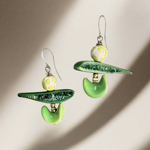 Load image into Gallery viewer, Topsy Turvy Kazuri Earrings