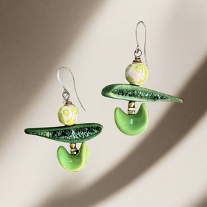 Topsy Turvy Kazuri Earrings