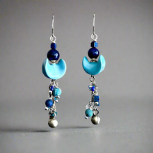 Load image into Gallery viewer, Waterfalls Kazuri Earrings