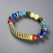 Load image into Gallery viewer, Brassy Chakra Bracelet