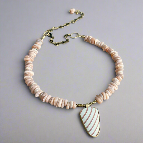 Sunstone Zebra Necklace