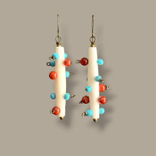 Load image into Gallery viewer, Bantu Knots for the Summer:Carnelian and Turquoise