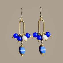 Load image into Gallery viewer, Boy Blue Crane Earrings