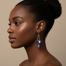 Load image into Gallery viewer, Boy Blue Crane Earrings