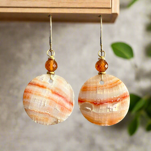 Red Moon Earrings