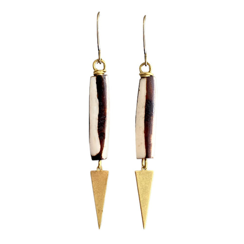 Bone Straight Earrings