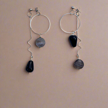 Load image into Gallery viewer, Silver HiLo Earrings