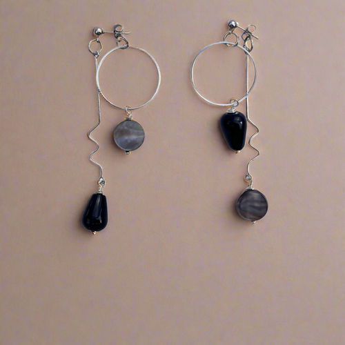 Silver HiLo Earrings