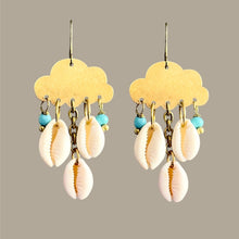 Load image into Gallery viewer, Cowrie Sky Earrings