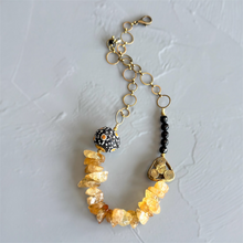 Load image into Gallery viewer, Sun and Soil: Citrine and African Bead Necklace