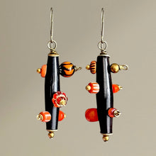 Load image into Gallery viewer, Bantu Knot Earrings (Pumpkin/ Medium)