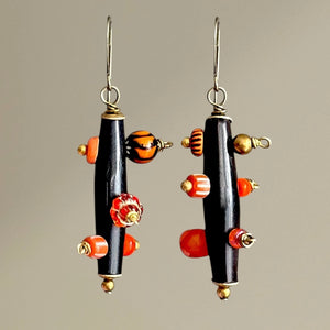 Bantu Knot Earrings (Pumpkin/ Medium)