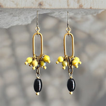 Load image into Gallery viewer, Honey Bee Crane Earrings