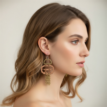 Load image into Gallery viewer, Black Oak Dangle Earrings