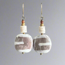 Load image into Gallery viewer, Mink Kazuri Earrings