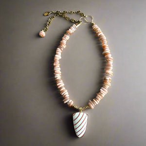 Sunstone Zebra Necklace