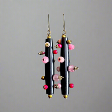 Load image into Gallery viewer, Bantu Knot Earrings (Pink)