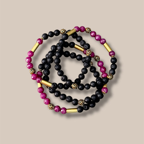 Crimson Ember Bracelet