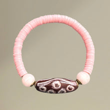 Load image into Gallery viewer, Cocoa Rose Kazuri Bracelet