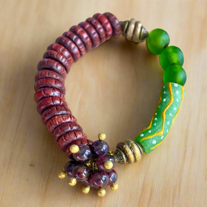 Garnet Abundance African Bracelet