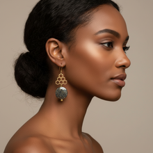 Load image into Gallery viewer, Black Honey Earrings