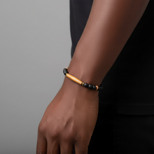 Load image into Gallery viewer, Black and Tan Bracelet