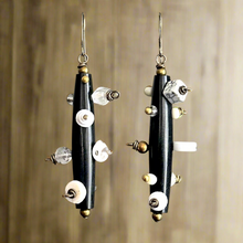 Load image into Gallery viewer, Bantu Knot Earrings (White)