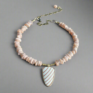 Sunstone Zebra Necklace