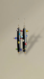 Bantu Knot Earrings (Evil Eye/ Large)