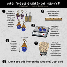 Load image into Gallery viewer, earring measuring chart
