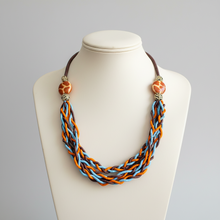 Load image into Gallery viewer, Braided Sunset Infinity Necklace