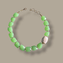 Load image into Gallery viewer, Chartreuse Chalcedony Statement Necklace
