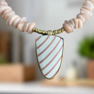 Sunstone Zebra Necklace