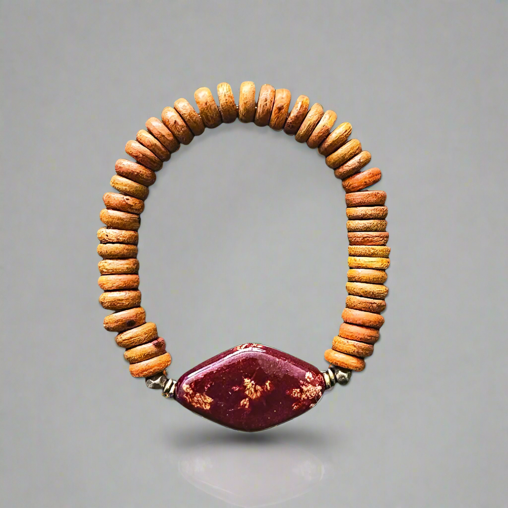 Honey Kazuri Bracelet